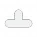 Warehouse Floor Signals Pack of 10 T Shape 200 X 300 Mmwhite 389738