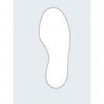 Floor Signal White Markersfeet 300 X 100 mm Pk 10 (5 Left5 Right) 389739