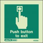 Push Button to Exit Sign 389807