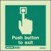 Push Button to Exit Sign 389807