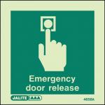 Emergency Door Release Sign 389808
