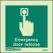 Emergency Door Release Sign 389808