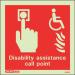 Disability Assistancecall Point Sign 389809