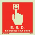 Emergency Shut Down Sign 389811