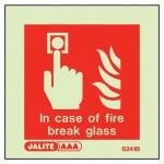in Case of Fire Break Glass Sign 389815