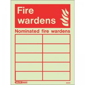 Nominated Fire Wardens Sign 389817