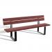 Wood and steel bench seat 389876