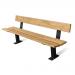 Wood and steel bench seat 389879