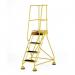 Classic Bs Range Spring Loaded Mobile 4 Tread Step Ribbed Rubber Treads - Yellow 389913