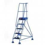 Classic Bs Range Spring Loaded Mobile 5 Tread Step Ribbed Rubber Treads - Blue 389918