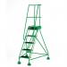 Classic Bs Range Spring Loaded Mobile 5 Tread Step Ribbed Rubber Treads - Green 389920