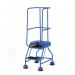 Classic Bs Range Spring Loaded Mobile 2 Tread Step Ribbed Rubber Treads - Blue 389921