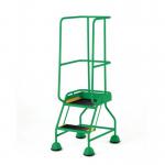 Classic Bs Range Spring Loaded Mobile 2 Tread Step Ribbed Rubber Treads - Green 389923