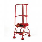 Classic Bs Range Spring Loaded Mobile 2 Treadstep Anti-slip Treads - Red 389926