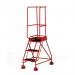 Classic Bs Range Spring Loaded Mobile 3 Treadstep Ribbed Rubber Treads - Red 389930