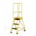 Classic Bs Range Spring Loaded Mobile 3 Tread Step Ribbed Rubber Treads - Yellow 389932