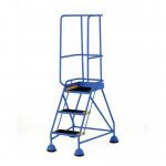 Classic Bs Range Spring Loaded Mobile 3 Treadstep Anti-slip Treads - Blue 389933