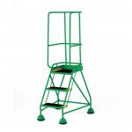 Classic Bs Range Spring Loaded Mobile 3 Treadstep Anti-slip Treads - Green 389935