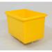 300L nestable plastic container truck - polypropylene base, yellow 390074