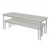 Fixed leg bench seat for rectangular canteen table 390236