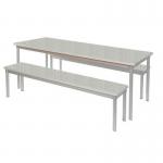 Fixed leg bench seat for rectangular canteen table 390236