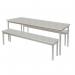 Fixed leg bench seat for rectangular canteen table 390236