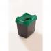 Colour coded open top recycling bins 390492