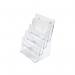 Basic clear desktop literature dispensers, 3 tier holder for A4 literature 390557