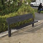 Contemporary steel bench seat 390784