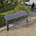 Contemporary steel bench seat 390785