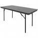 A photo of slingsby Folding Tables Folding ABS plastic top banqueting tables features sturdy, lightweight tables with a sleek design. The plastic top ensures easy cleaning and the folding feature allows for compact storage when not in use. Perfect for events, conferences, or any gathering.