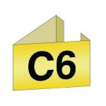 Magnetic Aisle Marker Angledyellow 95 mm High X 130 mm Wide 390984