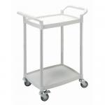 Mini 2 Shelf Service Cart, White