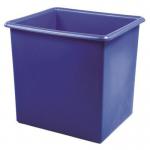 Heavy duty food grade rectangular tank, 135L Blue 391068