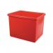 Heavy duty food grade rectangular tank, 200L Red 391074