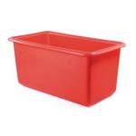 Heavy duty food grade rectangular tank, 455L Red 391089