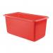 Heavy duty food grade rectangular tank, 455L Red 391089