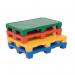 This image features a collection of slingsby pallets made from coloured polythene in the United Kingdom. The pallets measure 1200 x 1000mm and have the code 391175. They are stacked on top of each other, creating a colorful and organized display.