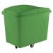 Slingsby robust rim tapered plastic container trucks, with lids 391207