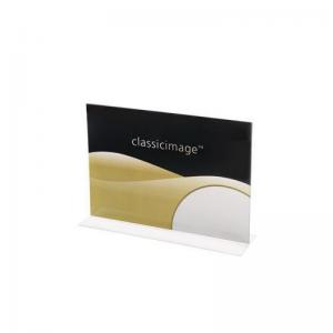 Counter top sign and poster holder - A4, stand up straight, landscape