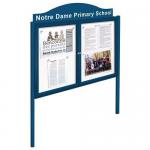 Freestanding outdoor noticeboards - Decorative dome header boards only 392208