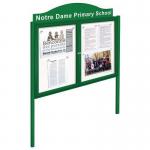 Freestanding outdoor noticeboards - Decorative dome header boards only 392209