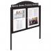 Freestanding outdoor noticeboards - Decorative dome header boards only 392210