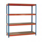 Boltless heavy duty steel shelving with chipboard shelves - with chipboard shelves 2.5m high 393141