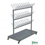 Mobile rectangular shoe and boot racks 393996