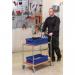 Konga two tier laminated wood shelf trolleys 394004