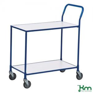Image of Two Tier Shelf Trolley BlueWhite
