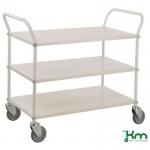 Konga extra-wide reversible steel tray or shelf trolleys 394013