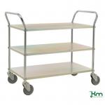 Konga extra-wide reversible steel tray or shelf trolleys 394015