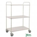 Konga tall reversible steel tray shelf trolleys 394016